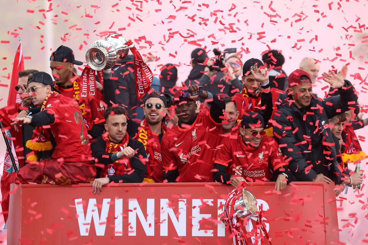 Parada jucătorilor lui Liverpool