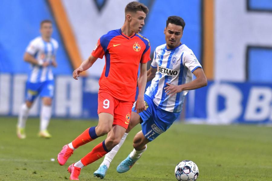 Octavian Popescu și Ștefan Baiaram. Foto: Imago Accidentare de ultimă oră în cantonamentul naționalei U21 » Daniel Pancu a chemat de urgență un fotbalist de la CS Universitatea Craiova