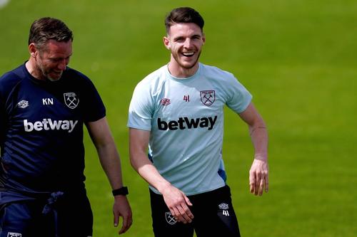 Declan Rice la un antrenament lui West Ham (Foto: Imago Images)