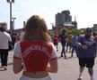 A intrat dezbrăcată la meciul favoriților: „Am stat 3-4 ore, am vorbit cu oameni faimoși”