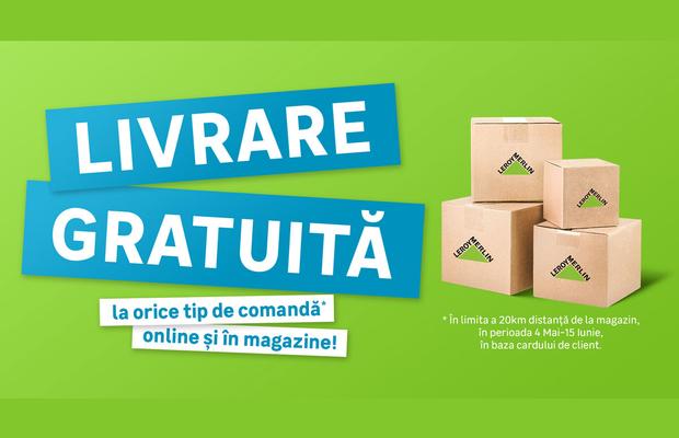 Nu uita, dacă ești client Leroy Merlin, ai livrare gratuită la orice produs!