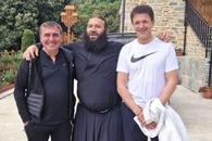 Hagi și Gică Popescu, vizită pe Muntele Athos după câștigarea titlului » Ianis, Nicolas și Adi Ilie, alături de ei