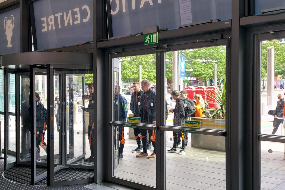 Pregătiri la stadionul Wembley pentru finala Ligii Campionilor