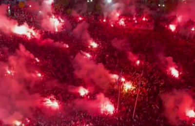 Nebunie la Pireu! » Cum au trăit fanii lui Olympiakos golul marcat în finala Conference League