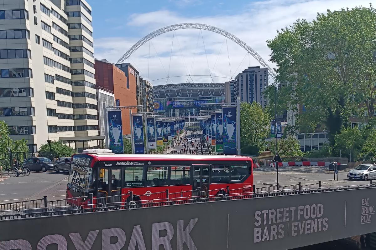 Pregătiri la stadionul Wembley pentru finala Ligii Campionilor