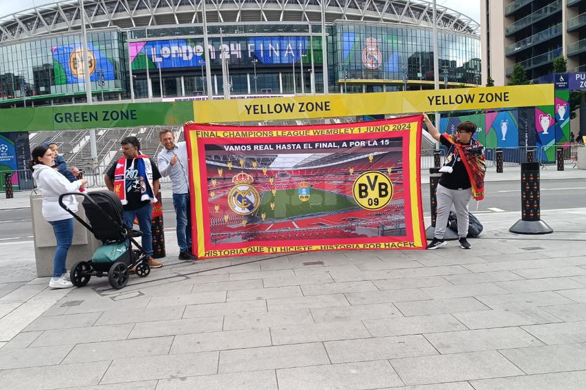 Stadionul Wembley se pregătește de marea finală de Liga Campionilor. Foto: GSP.ro