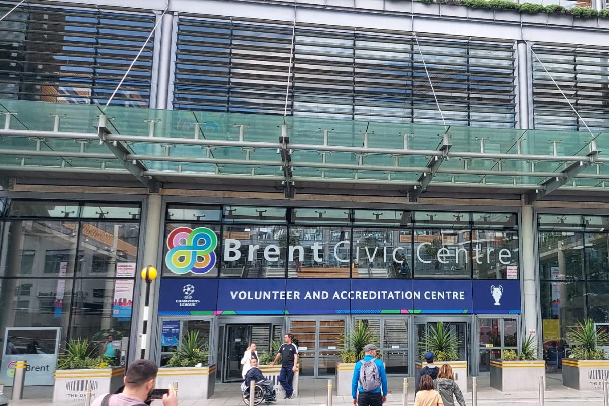 Pregătiri la stadionul Wembley pentru finala Ligii Campionilor