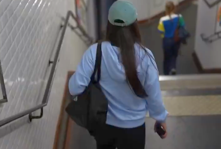 Jessica Pegula s-a plimbat cu metroul din Paris // foto: X