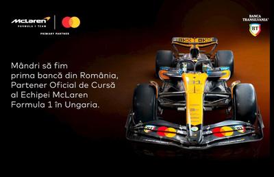Prima bancă din România care devine partener oficial al campioanei din Formula 1 » Banca Transilvania, pe monoposturile McLaren pentru două sezoane!