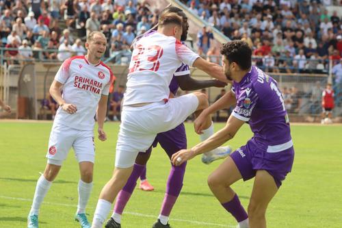 Bărăitaru, numărul 33, în CSM Slatina - FC Argeș, în acest sezon de Liga 2. Sursa foto: Facebook