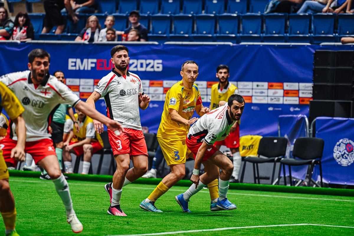 România termină pe primul loc grupa la Europeanul de minifotbal » Demonstrație de forță contra Georgiei