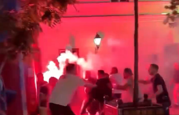 Bătăi în toată regula pe străzile din Budapesta, înaintea marii finale PSG - Arsenal