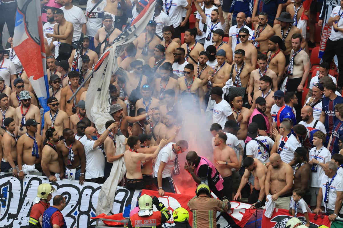 Nu s-a văzut la TV în timpul finalei PSG - Arsenal! Conflict intern pe „Puskás Aréna”