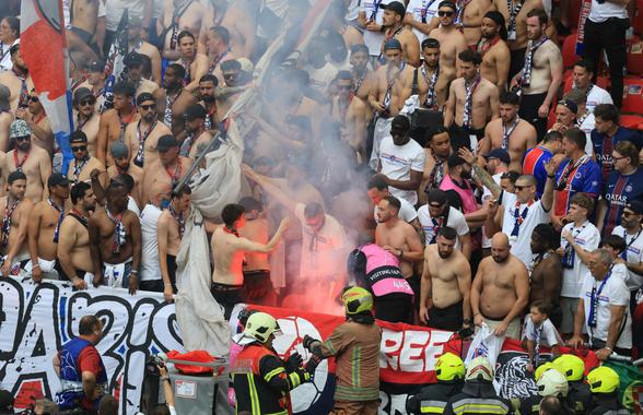Nu s-a văzut la TV în timpul finalei PSG - Arsenal! Conflict intern pe „Puskás Aréna”