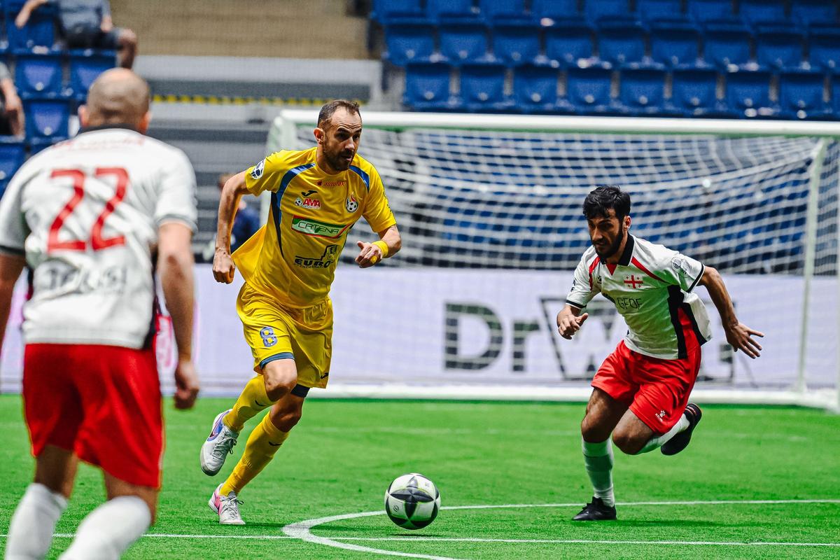România - Georgia, la Europeanul de minifotbal // foto: Facebook European Minifootball Federation