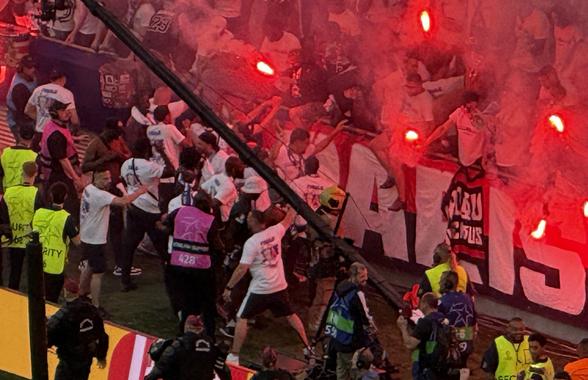 Imaginile cenzurate de UEFA la televizor! » Haos total după golul lui Dembele: poliția a intrat în forță pe stadion