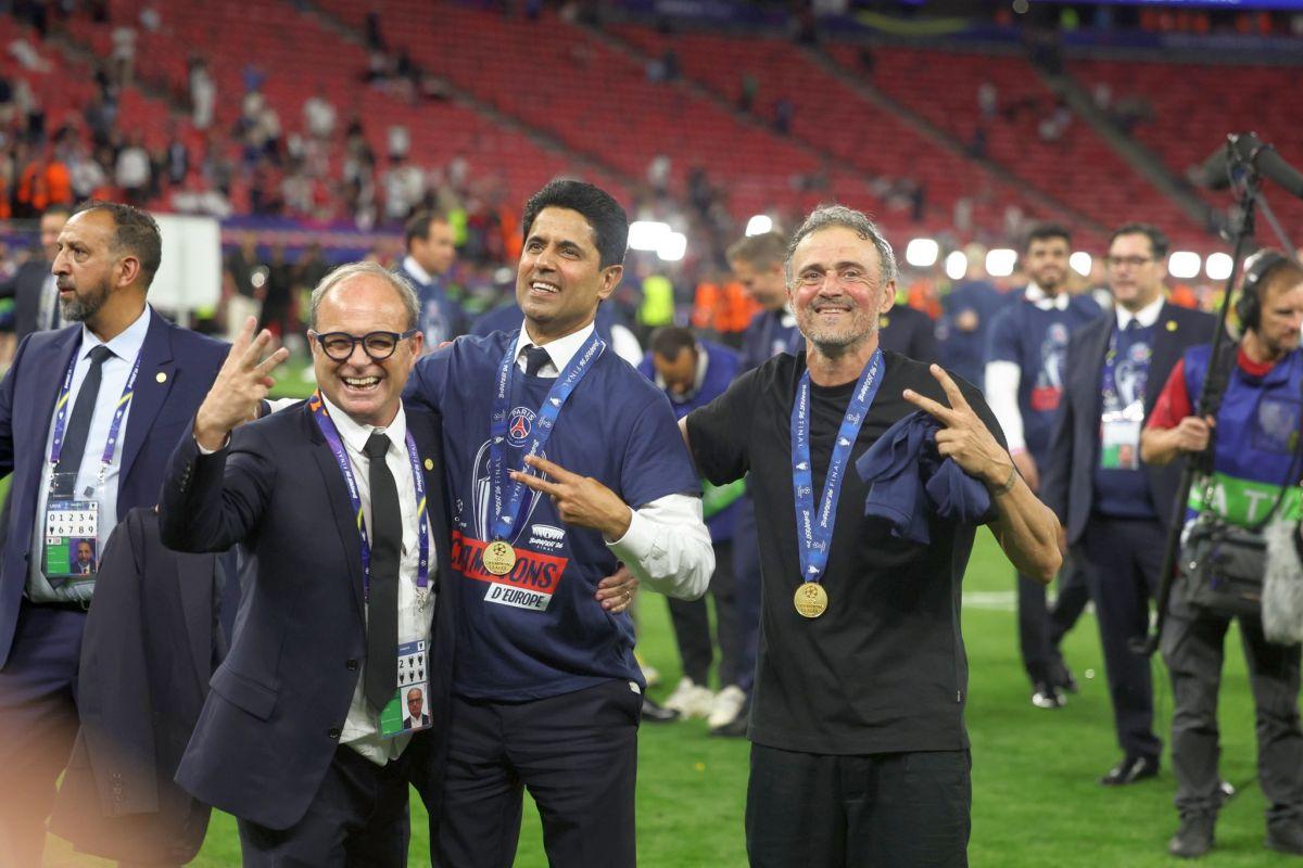 Zeci de mii de persoane sărbătoresc victoria lui PSG, Nasser Al-Khelaïfi a făcut un apel important