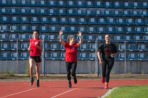 Diana Ciucă, Irina Glibko și Dana Marin, prima tură de pregătire FOTO SCM Rm. Vâlcea