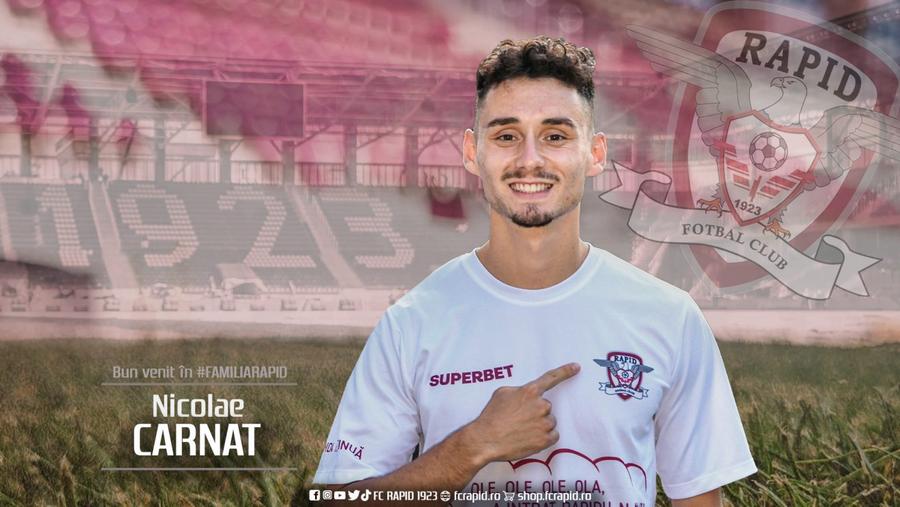 Nicolae Carnat, prezentat la Rapid Rapid a adus un campion al României! Șumudică îi ajută pe giuleșteni