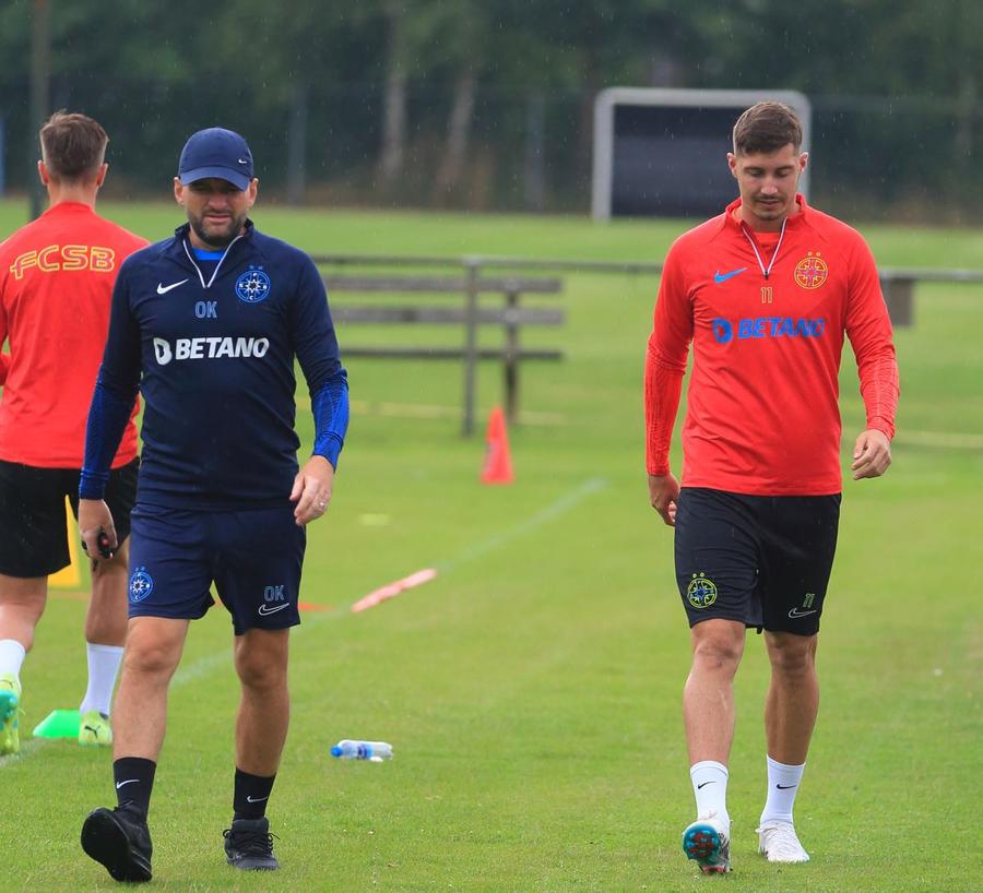 Ovidiu Kurti, în stânga / (foto: Ionuț Iordache/GSP) FCSB se implică în cazul Dragoș Iancu: „M-a sunat MM Stoica, am stabilit”