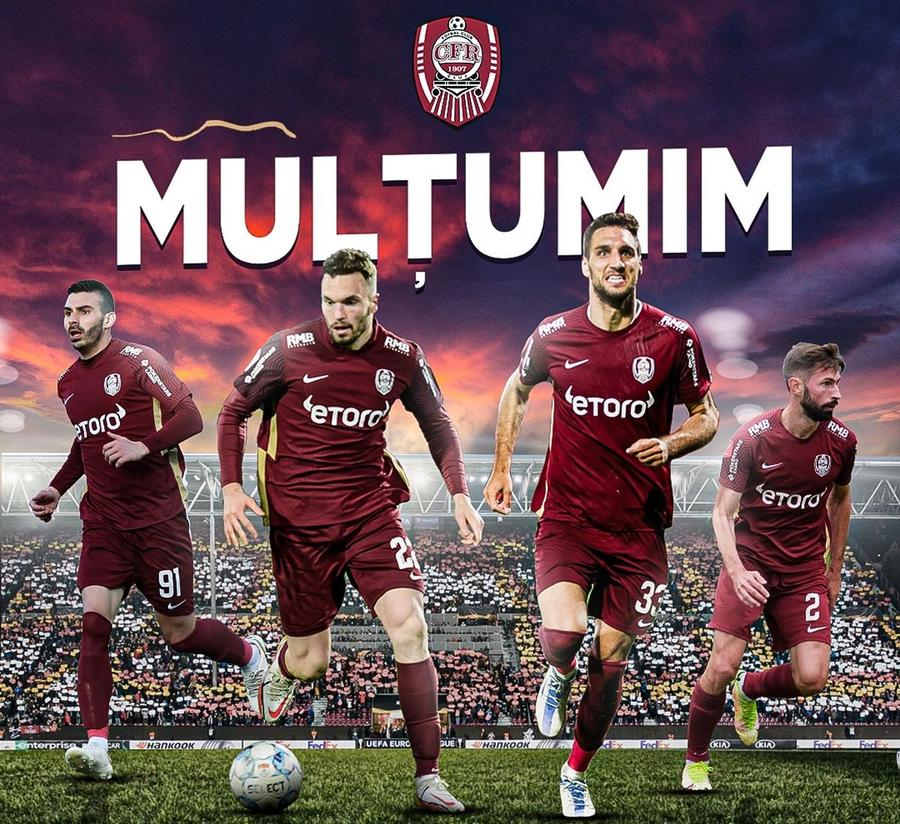 CFR s-a despărțit de Maglica, Debeljuh, Kolinger și Brucic/ foto: Facebook @Fotbal Club CFR 1907 CLUJ Patru jucători sunt out de la CFR » Clujenii au făcut anunțul