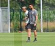 Valentin Costache și Adrian Mutu la antrenamentul echipei Rapid (foto: Cristi Preda/GSP)