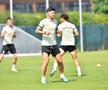 Mattias Kait (stânga), Cristian Săpunaru și Omar El Sawy (cu spatele) la antrenamentul echipei Rapid 30 (foto: Cristi Preda/GSP)