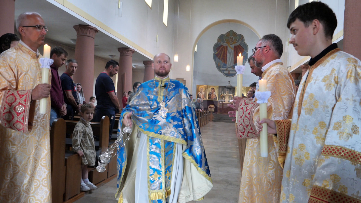 Stafful echipei nationale la biserica in Wurzburg