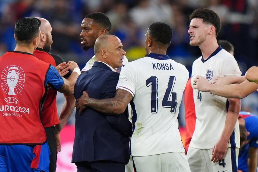 Conflict între Declan Rice și Francesco Calzona. Sursă foto: Imago