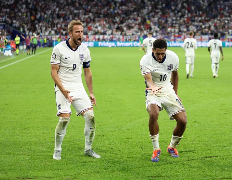 Golul de 2-1 marcat de Harry Kane în Anglia - Slovacia / Foto: Getty Images