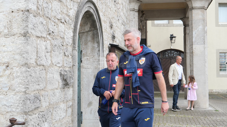 Edward Iordănescu și cei din staff-ul echipei naționale au fost la slujbă, la biserica ortodoxă din Wurzburg