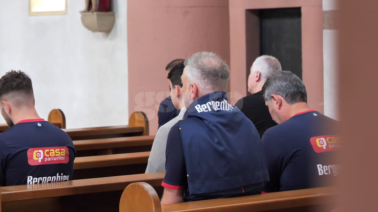 Edward Iordănescu și cei din staff-ul echipei naționale au fost la slujbă, la biserica ortodoxă din Wurzburg