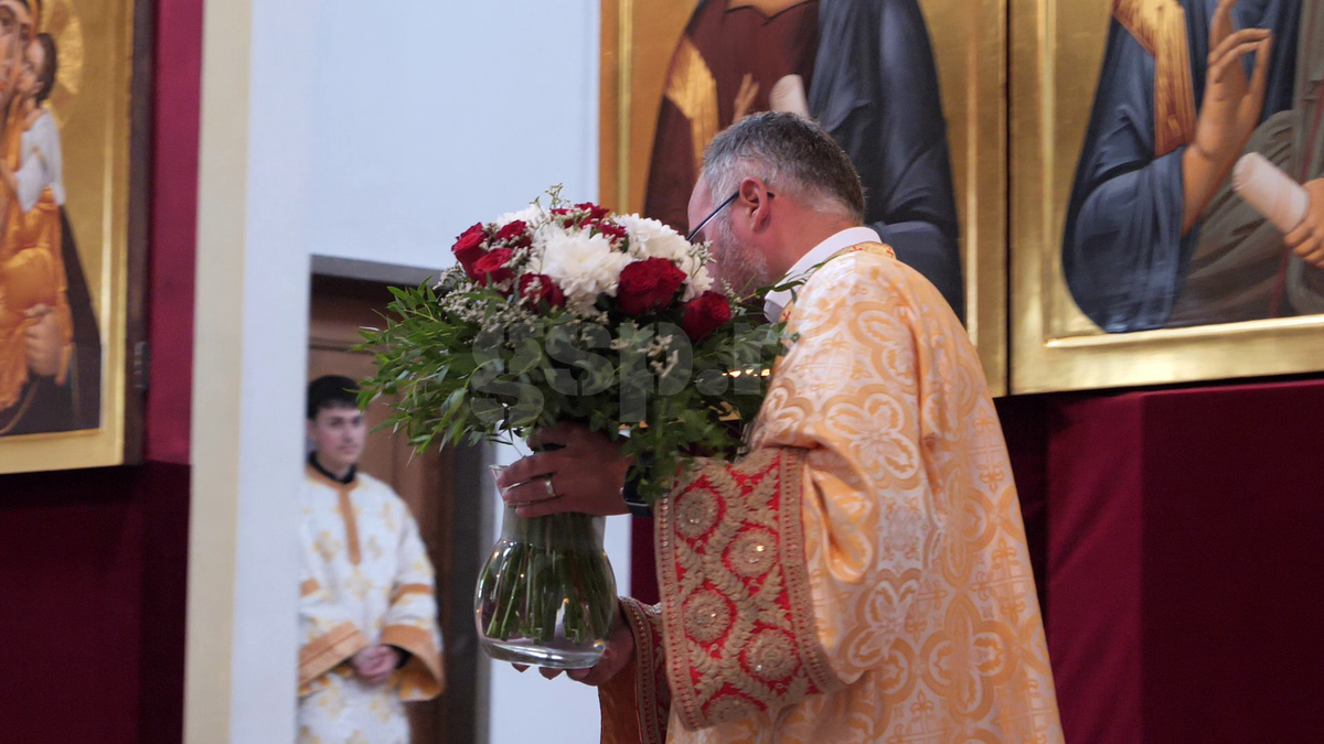 Stafful echipei nationale la biserica in Wurzburg