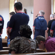 Edward Iordănescu și cei din staff-ul echipei naționale au fost la slujbă, la biserica ortodoxă din Wurzburg