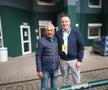 Ion Geantă și Ralf Weber, fiul lui Gerhard Weber, în 2024 Foto: ATP Halle