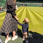 Maria Sharapova și fiul său pe Terenul Central la Wimbledon 2024 FOTO Maria Sharapova Instagram
