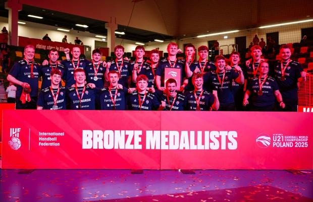 Insulele Feroe, medalie istorică la Campionatul Mondial U21 de handbal » Nordicii au dat și MVP-ul turneului: 73 de goluri în 8 meciuri