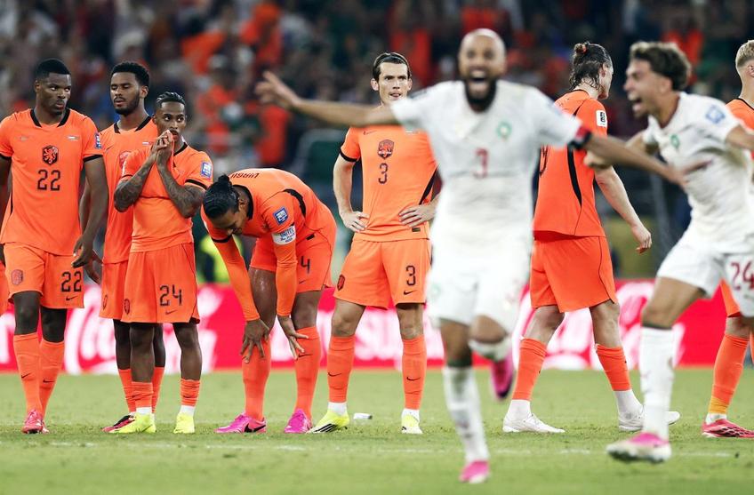 Maroc a eliminat Olanda și s-a calificat în optimile Campionatului Mondial. A fost 1-1 după 90 de minute, scor păstrat și în prelungiri. La loviturile de departajare, batavii au tras incredibil de slab și au cedat, scor 2-3.