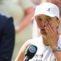 Iga Swiatek, momente emoționante după victoria din primul tur de la Wimbledon // foto: Imago Images