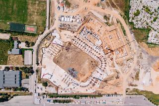 Imagini spectaculoase din dronă! Așa arată azi stadionul cu o particularitate nemaivăzută în România