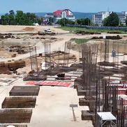 Stadionul de la Pitești, imagini de pe 30 iunie 2026 // foto: capturi Facebook Constructii Erbasu