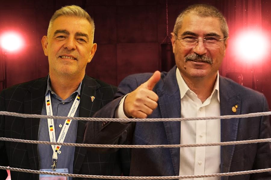 Cristian Ciornia și Vasile Cîtea sunt acuzați că ar influența delegările arbitrilor. Fotomontaj: Diana Vasilescu, GSP Caz hilar la Federația Română de Box » Șeful arbitrilor s-a autosuspendat pe perioada vacanței, după investigația GSP