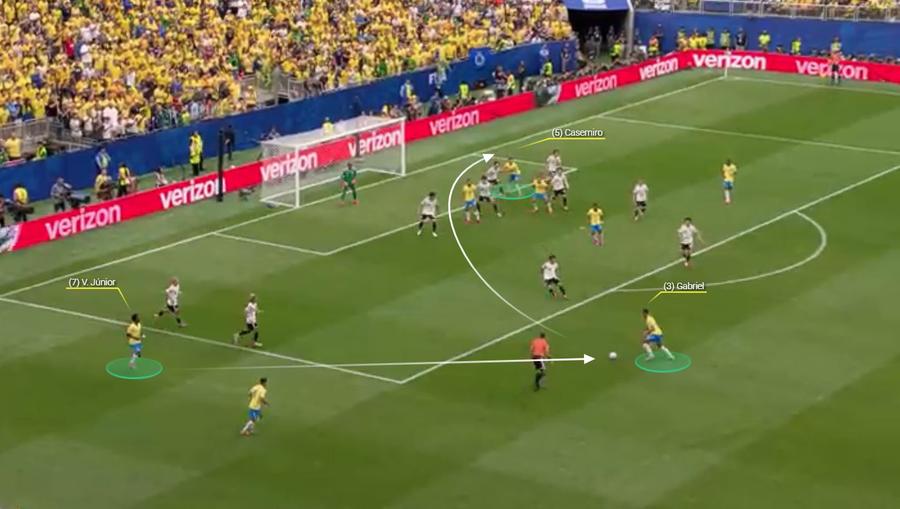 Casemiro se înalță pentru egalare. Fotografie generată în platforma Wyscout Cei 7 metri ai lui Ancelotti » Cum a cedat mecanismul aproape perfect al unei Japonii construite fără Tsubasa