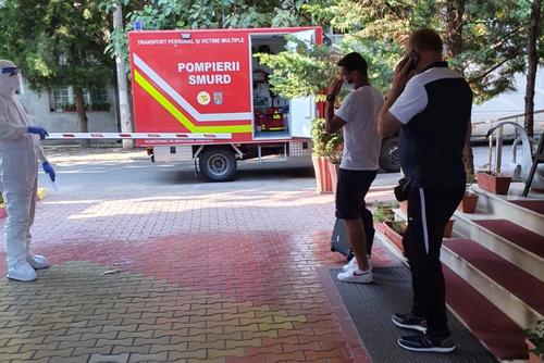 Vehiculul cu care Crepulja a fost transportat la spital