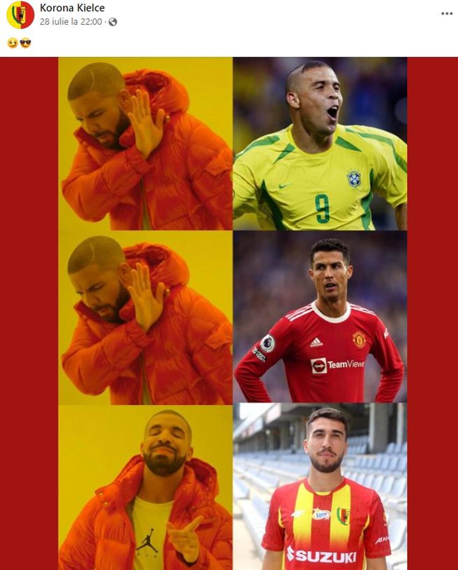 Deaconu a devenit viral în Polonia » Cum l-a prezentat noua echipă: „El e adevăratul Ronaldo”