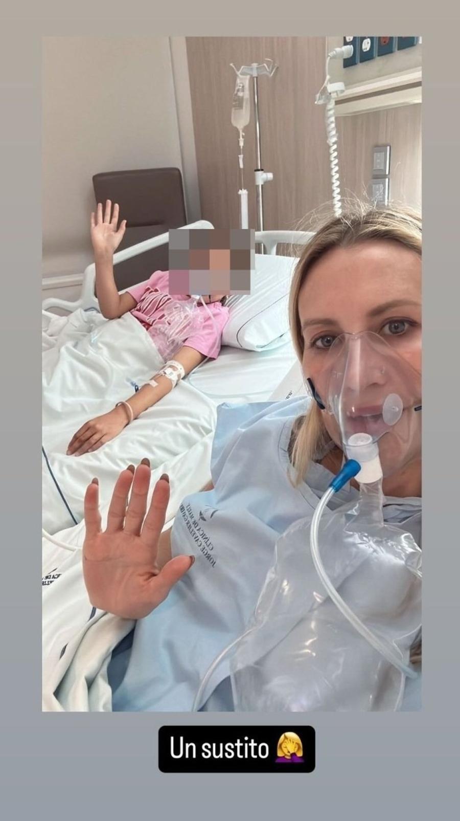 Soția lui Radamel Falcao, Lorelei, și una dintre fete, la spital / Foto: Instagram Familia lui Radamel Falcao, la un pas de tragedie. Transportați de urgență la spital!