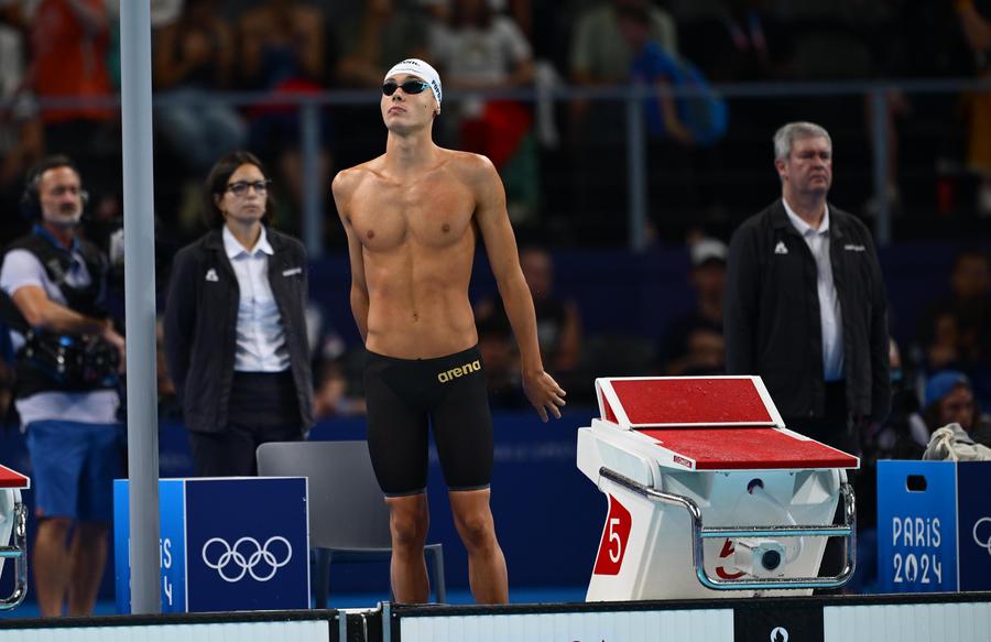 Imagini cu David Popovici de la semifinala la 100 de metri liber/ Foto: Raed Krishan GSP Cum s-au schimbat după semifinale cotele la pariuri pentru câștigătorul medaliei de aur de la 100 de metri liber » Cine este favorit diseară la titlul olimpic