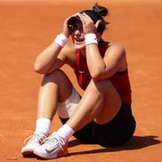 Bianca Andreescu, în lacrimi după accidentarea de la Jocurile Olimpice, foto: Getty Images