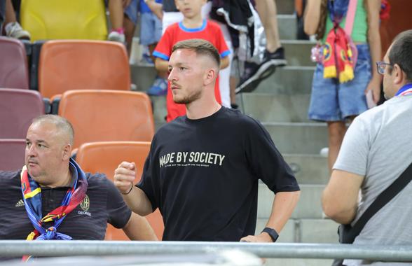 Ionuț Panțîru, „bodyguard” pe Arena Națională » Scandal în tribune după FCSB - Shkendija