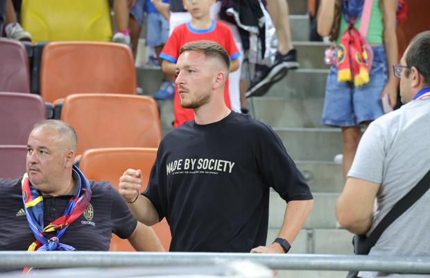 Ionuț Panțîru, „bodyguard” pe Arena Națională » Scandal în tribune după FCSB - Shkendija